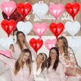 thumbnail image 4 of Globos de aluminio con forma de corazón enrollados de 18 pulgadas para el Día de San Valentín (15), 4 of 7