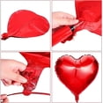 thumbnail image 3 of Deux Ballons en Aluminium en Forme de Cœur Debout, 3 of 4