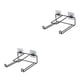 thumbnail image 2 of Inteprter Perchas multifunción Organizador Estante Soporte de almacenamiento de ropa Apilador Montado en la pared Soporte de suspensión de Negro 2piezas, 2 of 6