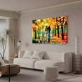 thumbnail image 3 of Rainy Street Night Lover Landscape Oil Painting Canvas Poster Bedroom Decor Sports Landscape Office Room Decor Gift,Frame-style,12x18inch(30x45cm), 3 of 8