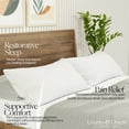 thumbnail image 6 of Looms & Linens Hotel Luxury Sleeping Pillows 20x26 - 1-Pack Standard Size Bed Pillow - Down Alternative - Made in USA Cool Comfortable Sleep for Back, Stomach, Side Sleeper, 6 of 9