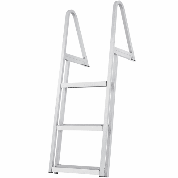 Dock Ladder - 3-Step Aluminum Boat Ladder, 350lbs Capacity