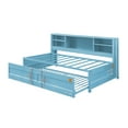 thumbnail image 3 of ACME Cargo Storage Twin Daybed with Trundle in Aqua, 3 of 8