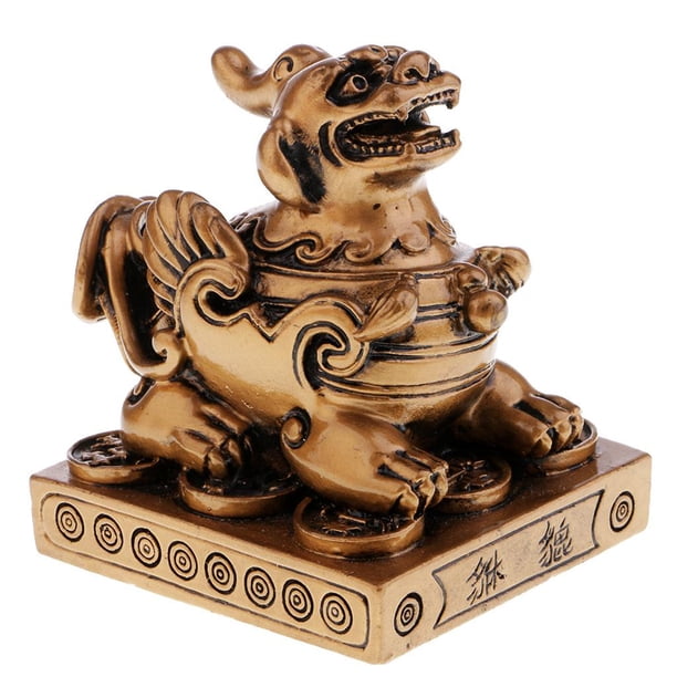 Estatuilla Feng Shui Complimentos Antideslizante Decorativo bronce