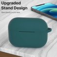 thumbnail image 2 of Funda de silicona ATUAT AirPods Pro de 1.ª y 2.ª generación, color verde medianoche, 2 of 8