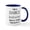 White/Navy Inside, variant on CafePress - Dance Instructor Mug Mugs - 11 oz Ceramic Mug - Novelty Coffee Tea Cup