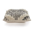 thumbnail image 2 of LR Resources PILLO07327IOBFFPL Ranch Style Faux Fur Square Throw Pillow - Black & Ivory, 2 of 4