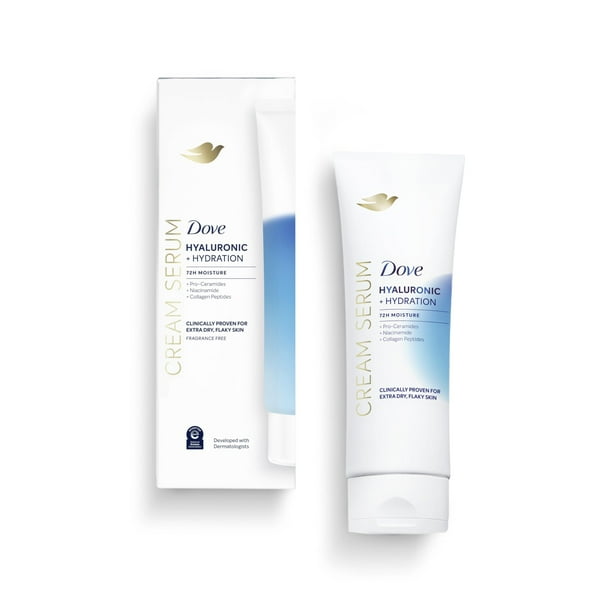 Sérum crema Dove Hyaluronic + Hydration 240 ml para piel extra seca