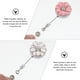 thumbnail image 4 of 2 piezas de clip retráctil para insignias con diamantes de imitación y flores, porta credencial de identificación, 4 of 5
