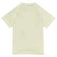 thumbnail image 6 of FORMRS Boys Rash Guard with Short Sleeves UPF 50+ Swim Shirts Sizes 3-12T, Beige Floral, 6 of 6
