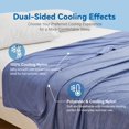 thumbnail image 2 of Cooling Thin Mattress Pad, Queen Size Mattress Topper for Hot Sleepers, with a Deep Pocket Fits 16" Mattresses, Cool Fitted Sheets for Bed, Summer Cooling System, Gray, 60"x80", 2 of 5