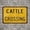 250625ts-A201, variant on 8"X 12" Aluminium Sign Cattle Crossing Sign, Vintage Looking Reproduction Farm Sign Vintage Wall Decor