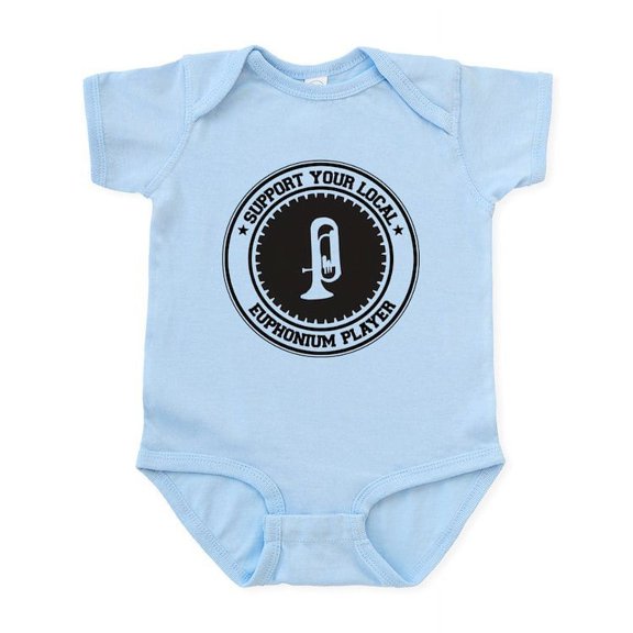 CafePress - Support Euphonium Player Infant Bodysuit - Baby Light Bodysuit, Size Newborn - 24 Months