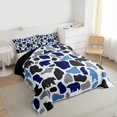 thumbnail image 3 of Feelyou Rustic Bear Animal Twin Comforter Sets, Vintage Blue Camo Bedding Set, 2-Piece, 3 of 8