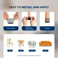 thumbnail image 4 of Serenelife Chair Leg Floor Protectors - 24 Rubber Furniture Leg Covers & End Caps For Hardwood Floors - Anti-Slip & Scratch Protect Floors - Fits Furniture & Chair Legs 1.05 IN - 1.55 IN Black, 4 of 6