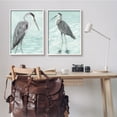 thumbnail image 2 of Stupell Indtries Heron Birds Standing Shallow Beach Water Coastal Waves,24 x 30,Design by Julie DeRice, 2 of 7