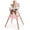 Pink, variant on LINLUX Wood Baby High Chair, 7 in 1 Convertible Highchair, Infant Feeding Chair, Toddler Chair Pink