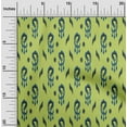 thumbnail image 1 of oneOone Silk Tabby Fabric Paisley Ikat Printed Fabric 1 Yard 42 Inch Wide, 1 of 4