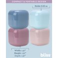 thumbnail image 4 of Bliss Travel Jars Leak-Proof TSA-Approved 15g Square Refillable Cream Container 4 Piece Set, 4 of 7