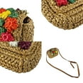 thumbnail image 4 of Pre-Owned Dolce & Gabbana Women's Straw Shoulder Bag in Natural and Multicolor (z7286), 4 of 5