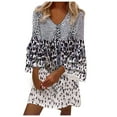 thumbnail image 1 of Cameland Robe d'Été Décontractée à Manches Courtes Imprimée pour Femmes, 1 of 6