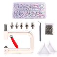 thumbnail image 1 of 4-10mm Pearl Setting Machine Rivet Buttons Plastic Fixing Cap Shirt Pants Jacket Manual Tool Kit Handmade DIY Clothing Accessory Type 18, 1 of 9