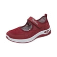 thumbnail image 3 of Willtoo Womens Breathable Walking Orthopedic Shoes Mesh Lightweight Sneakers Mary Jane Flats Wide Width Comfortable Working Nurse Shoes Non-Slip Adjustable, 3 of 6