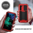 thumbnail image 6 of Allytech Rugged Case for Samsung Galaxy S24 Plus with Screen Protector & Camera Lens Sliding Cover, Anti-Drop Dustproof Hidden Kickstand Heavy Duty Triple-Layer Protection Shell, Red, 6 of 7