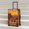 thumbnail image 5 of Travel Luggage Cover Protector - 70s Western Cowboy Anti-Scratch Suitcase Covers Fits 18-32 Inch Luggage, 5 of 5