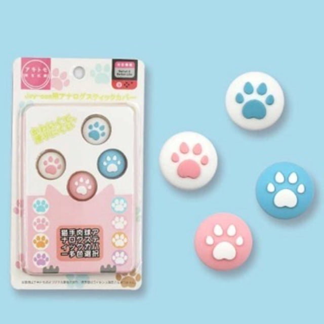 Tapas de agarre de pulgar con diseño de garra de gato, tapa de joystick para Switch & Lite, cubierta de silicona suave para controlador de interruptor Xemadio 2033440-3