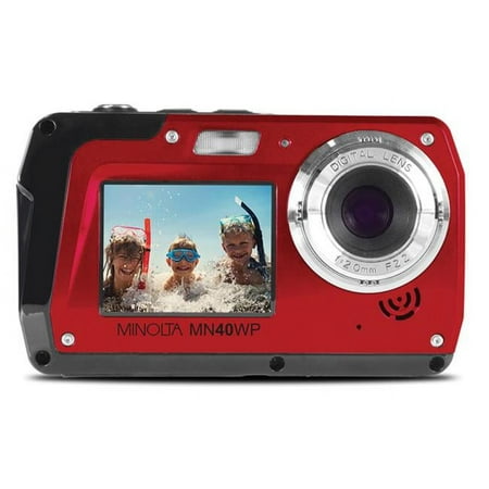 UPC: 0084438961669 | Minolta 48 MP Waterproof Digital Camera Red