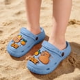 thumbnail image 2 of Djtdsds Kids Themed Clog Sandals Soft Non- Open-Toe Slippers Color:Blue,Size:9.5-10 Years, 2 of 6