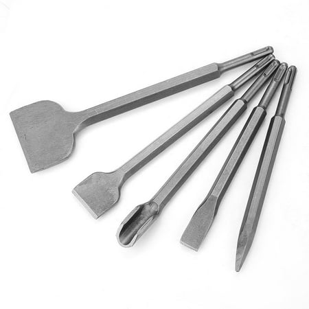 

DOACT 5Pcs/Set Chisel Bit Different Type SDS Plus Bits Chisel Set for Electric Hammer