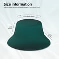 thumbnail image 3 of Balery Dark teal green Sombreros para el sol para hombre y mujer, sombrero de pescador con UPF 50+, 3 of 6