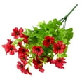 thumbnail image 2 of 1PCS Babys Breath Artificial Flowers Tulips Artificial Flowers Artificial Plum Sakura Bouquet Fake Eucalyptus Greenery Living Room Decor Spring Gift for Mother Red, 2 of 9