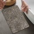 thumbnail image 2 of Black and Tan Leopard Print Bathroom Rugs Mat,Non Slip Microfiber Bathroom Rug,Rubber Backing,Soft Bathroom Mats for Bathroom Floor,Tub and Shower,20x32in(50x80cm), 2 of 5