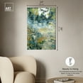 thumbnail image 5 of Green Moss Monet Garden Green Abstract Canvas Wall Art by Art Remedy, Gallery Wrapped, 24"x36", 5 of 7
