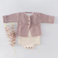 thumbnail image 2 of HAiming Toddler Boys Girls Cardigans Sweater Soild Color Round Neck Long Sleeve Button down Casual Knitted Tops Jacket, 2 of 4