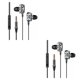 thumbnail image 3 of Monstrate Auricular con cable Interfaz de 3,5 mm Reducción de ruido Auriculares para escuchar música Negro 2Conjunto, 3 of 6