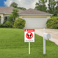 thumbnail image 4 of Eveokoki Please Take Shoes Off Yard Sign with Stake 8x12inch Rustproof Outdoor Aluminum Sign for Yard Garden Lawn Street Outdoor, 4 of 6