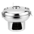 thumbnail image 2 of Olla caliente pequeña de acero inoxidable, utensilios de cocina portátiles, olla Shabu Shabu para el hogar, barbacoa, encimera, fiesta, restaurante 20cm, 2 of 9