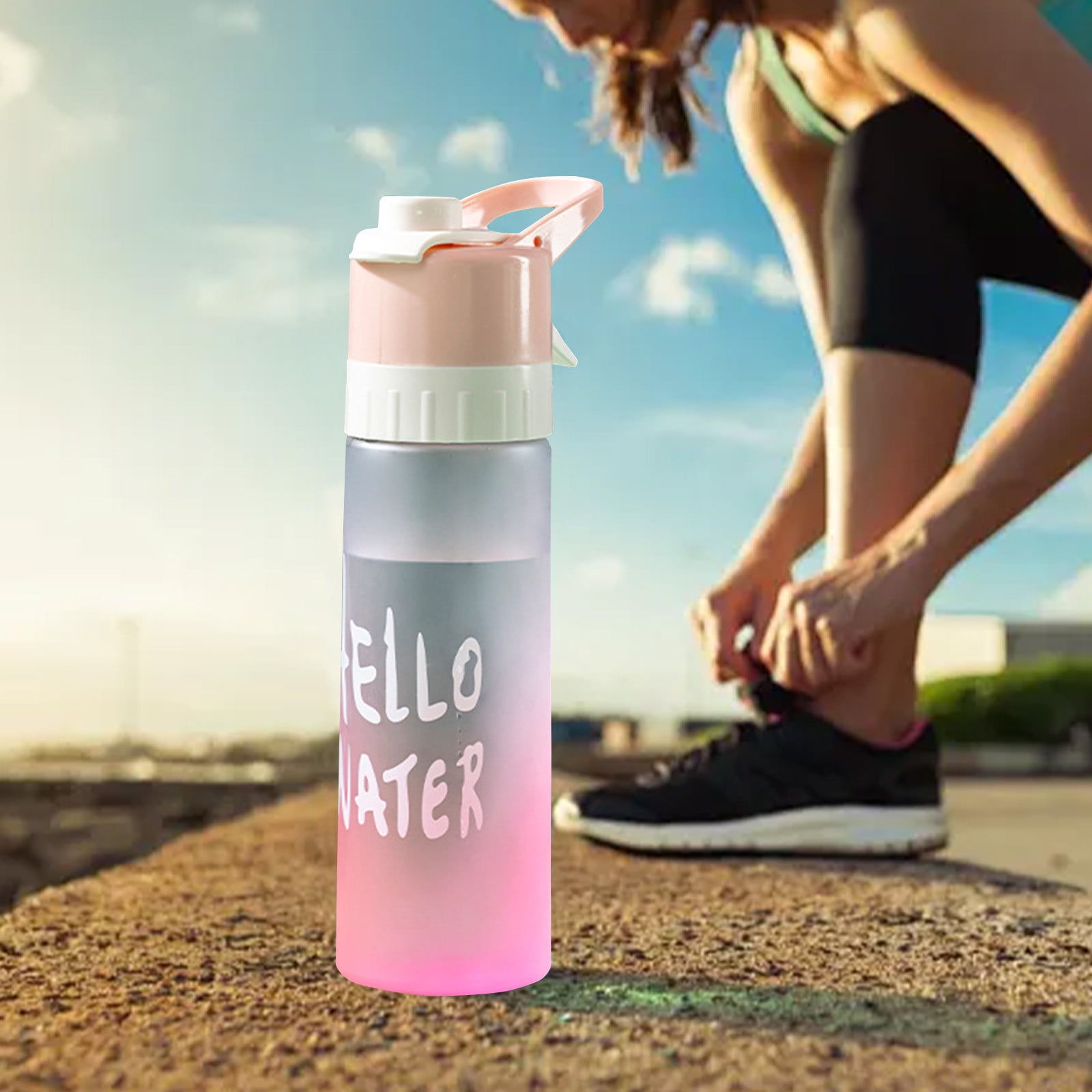 Zxsyw Large Capacity Spray Water Bottle - Food Grade Material