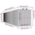 thumbnail image 2 of vidaXL Storage Shed Outdoor Storage Shed for Backyard Patio Galvanized Steel, 2 of 7