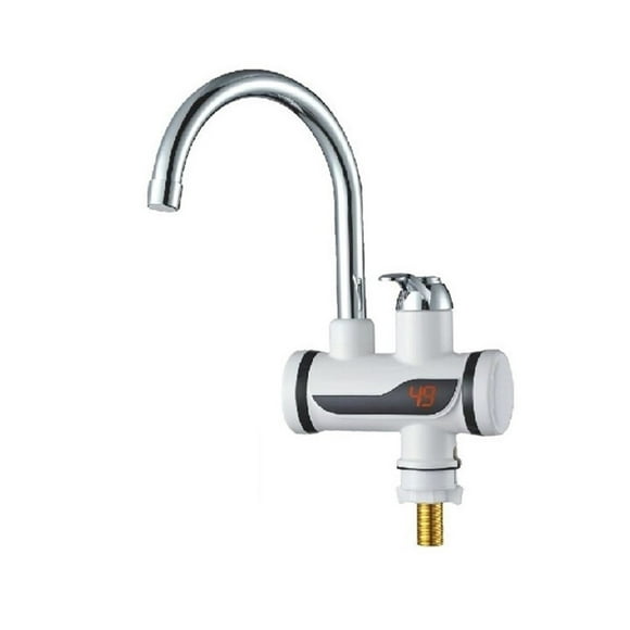 Affichage Numérique Robinet d'Eau Chaude Instantané, Robinet Électrique Sans Réservoir, Chauffe-Eau de Cuisine, Chauffage Rapide