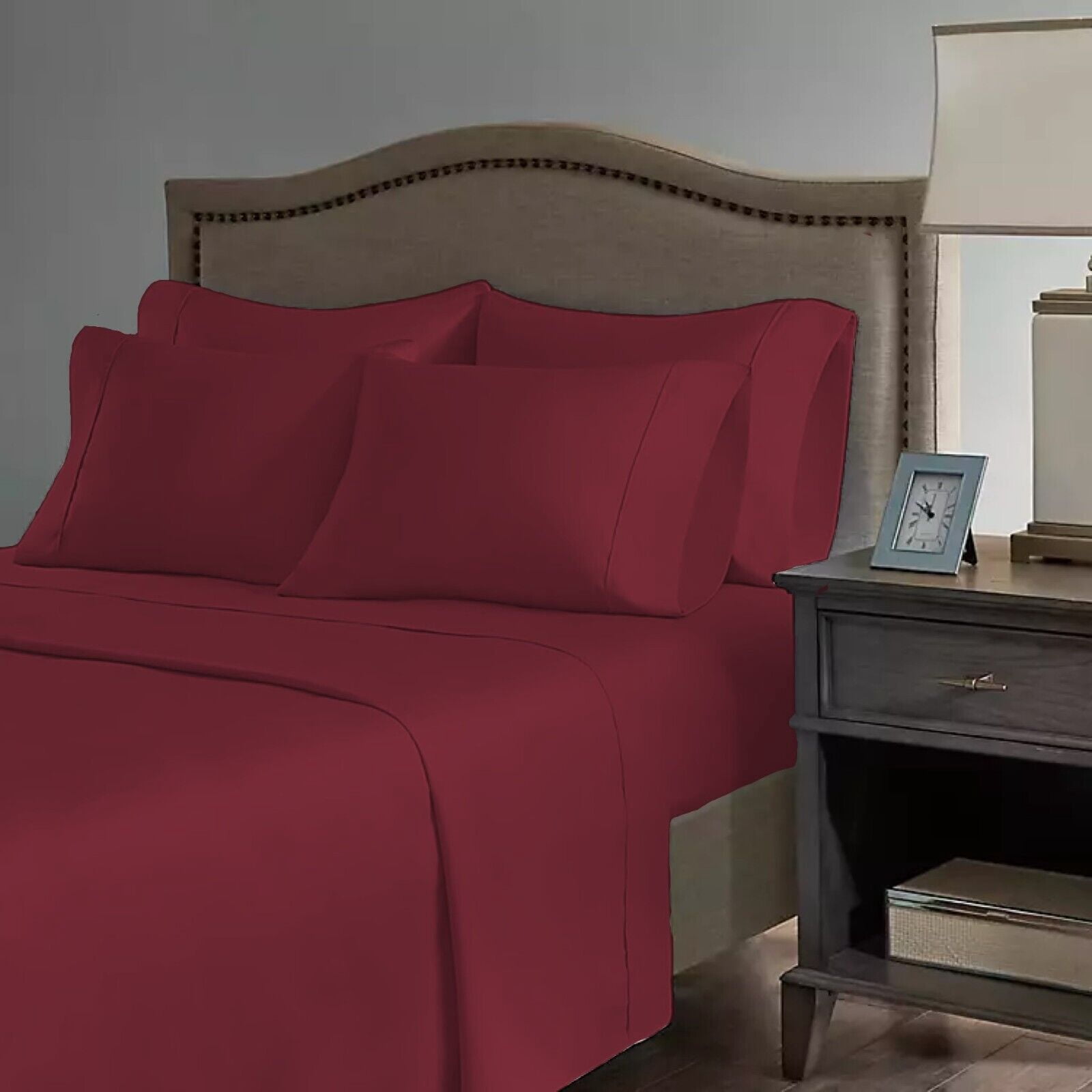 6 Piece Premium Bamboo Sheet Set, Deep Pockets, 50 Colors, 2200 Count, Soft