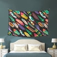 thumbnail image 4 of XMXT Wall Tapestry, Colorful Feather Print Wall Decor Tapestry for Bedroom, 60 x 40 inches, 4 of 9
