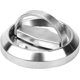 thumbnail image 2 of Recessed Door Handle Round Flush Pull Handle Cabinet Door Latch Handle Drawer Knobs Stainless Steel Cup Ring Finger Pull With Square Door Lock(2pcs, 2 of 4