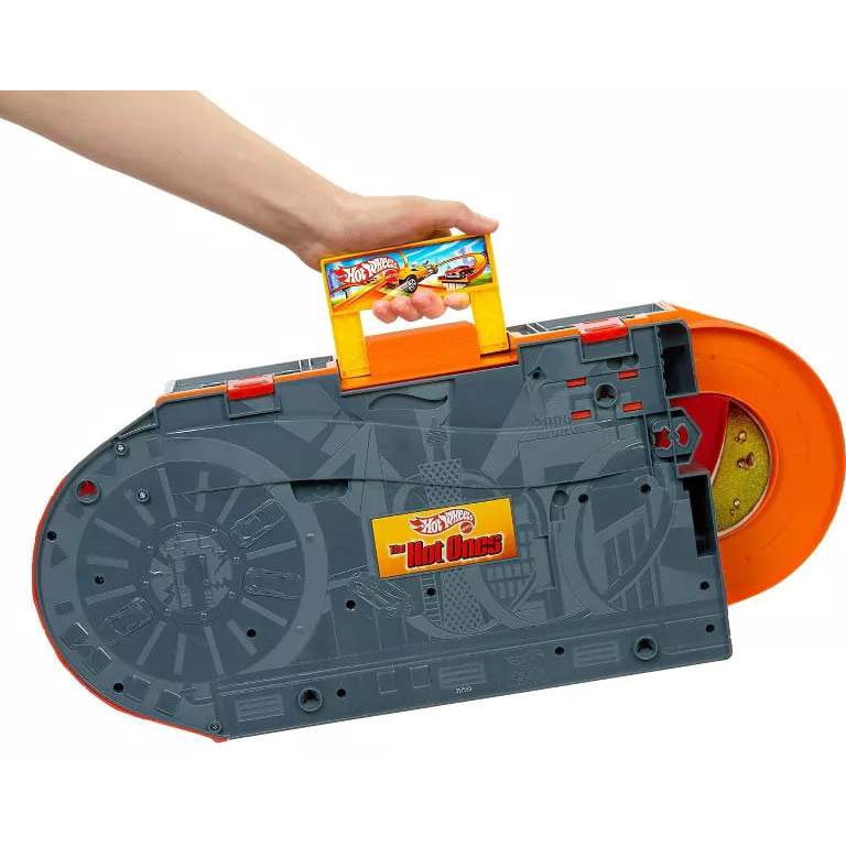 Hot Wheels The Hot Ones Sto & Go Diecast Car Track Set - Walmart.com
