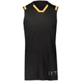 thumbnail image 3 of Holloway Sportswear S Retro Basketball Jersey Black/Light Gold/White 224076, 3 of 5