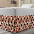thumbnail image 1 of Abstract Bed Skirt, Hand Drawn Pastel Toned Grunge Illustration of Circles and Dots Geometric Design, Elastic Bedskirt Dust Ruffle Wrap Around for Bedding Decor, 4 Sizes, Multicolor, by Ambesonne, 1 of 2